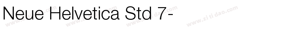 Neue Helvetica Std 7字体转换